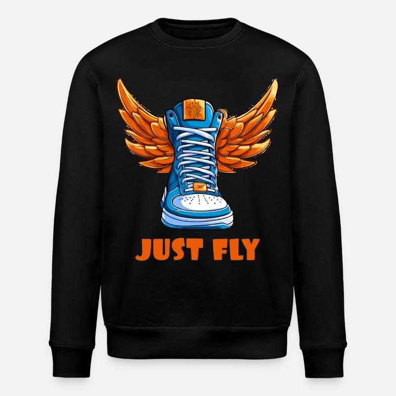 Sneaker sneaker with wings - Stanley/Stella ROLLER Unisex Organic Sweatshirt - black