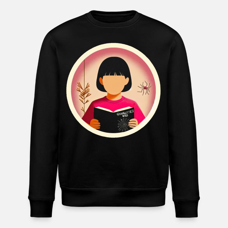 Young Reader's Adventure - Stanley/Stella ROLLER Unisex Organic Sweatshirt - black