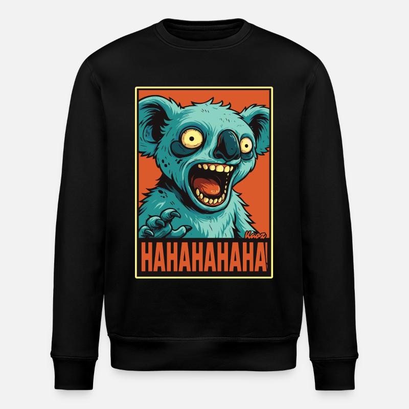 Crier Rire Comique Koala - Sweat bio ROLLER Stanley/Stella Unisexe - noir