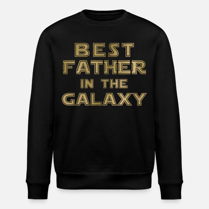 best father in the galaxy - Stanley/Stella ROLLER Unisex Organic Sweatshirt - black