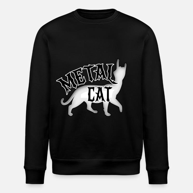 Cat Métal - Rock Cat - Sweat bio ROLLER Stanley/Stella Unisexe - noir