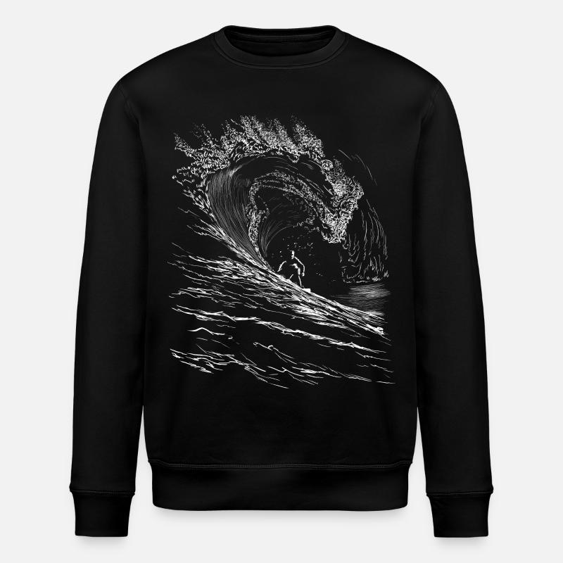 Surfing - Sweat bio ROLLER Stanley/Stella Unisexe - noir