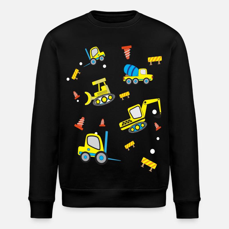 Véhicules de chantier - Sweat bio ROLLER Stanley/Stella Unisexe - noir