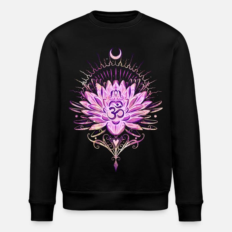 Lotus Lotusblume Om Symbol - Stanley/Stella Unisex Bio-Sweatshirt ROLLER - Schwarz