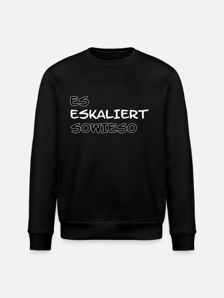 Es Eskaliert Sowieso... - Stanley/Stella Unisex Bio-Sweatshirt ROLLER - Schwarz