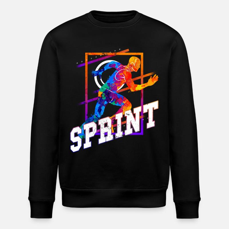 Sprint, Sprinter, Sprint, Athletics, Running - Stanley/Stella ROLLER Unisex Organic Sweatshirt - black