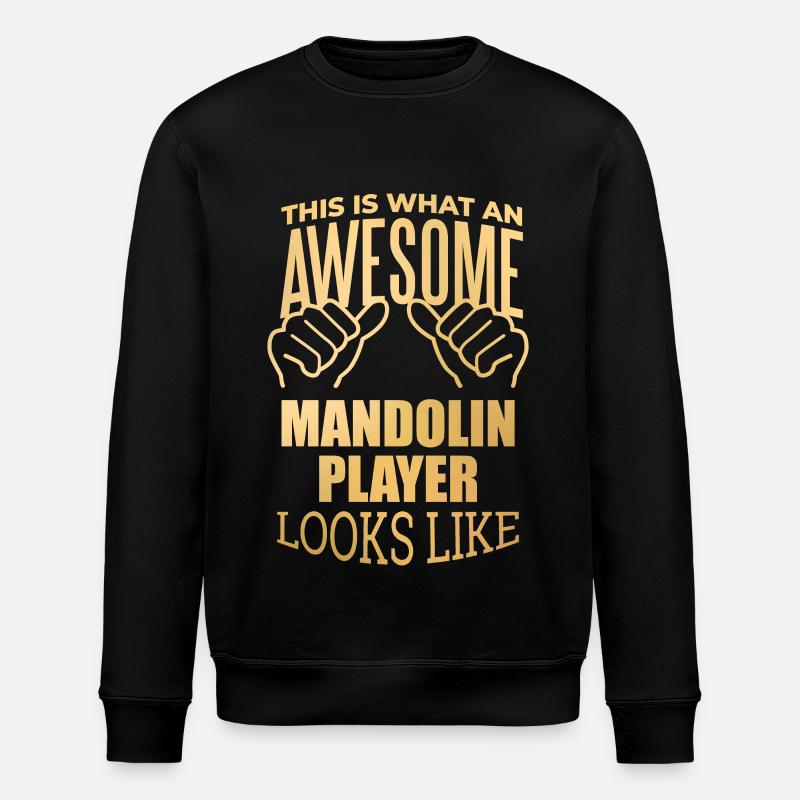 Mandoline - Sweat bio ROLLER Stanley/Stella Unisexe - noir