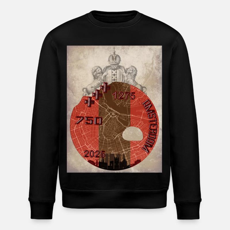 Amsterdam 750 shirt design - Stanley/Stella ROLLER Unisex Organic Sweatshirt - black