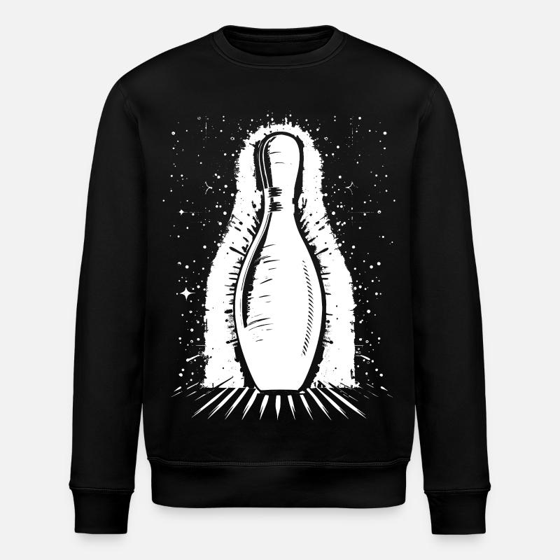 Bowling Pin - Stanley/Stella ROLLER Unisex Organic Sweatshirt - black