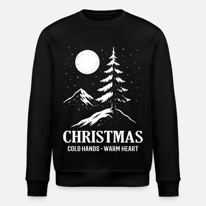 Paysage d’hiver Noël - Sweat bio ROLLER Stanley/Stella Unisexe - noir