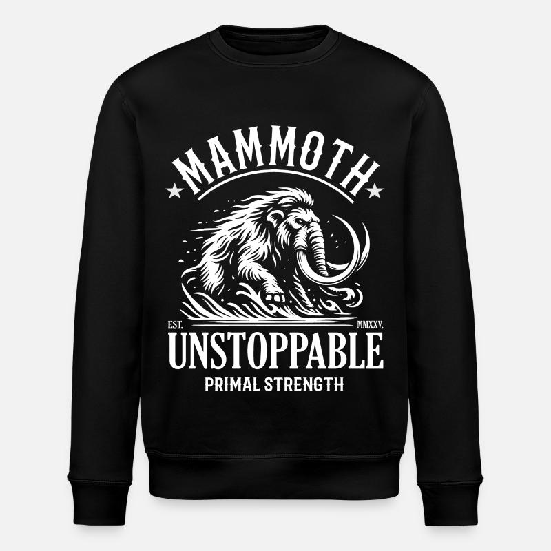 Conception mammouth – Force primale - Sweat bio ROLLER Stanley/Stella Unisexe - noir