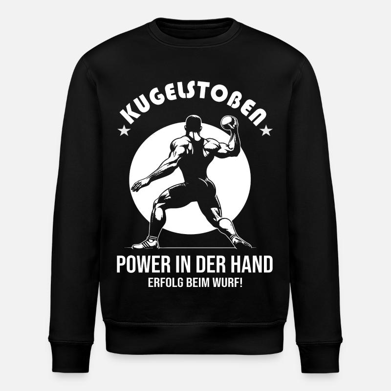 Shot Put Design – Power & Success - Stanley/Stella ROLLER Unisex Organic Sweatshirt - black