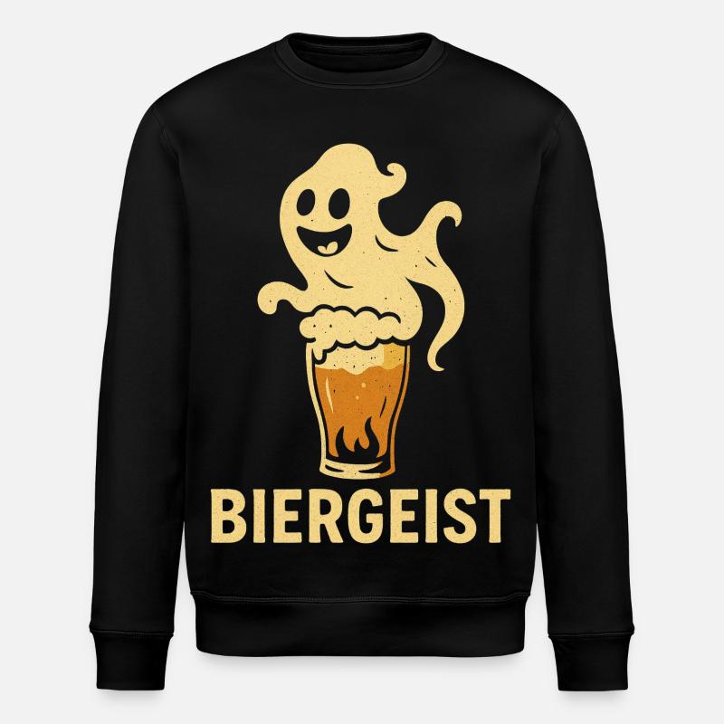Biergeist lustiger Spruch - Happy Halloween - Sweat bio ROLLER Stanley/Stella Unisexe - noir