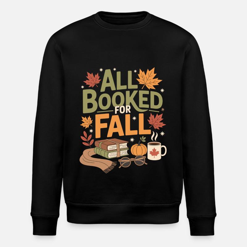 All Booked for Fall - Stanley/Stella Unisex Bio-Sweatshirt ROLLER - Schwarz