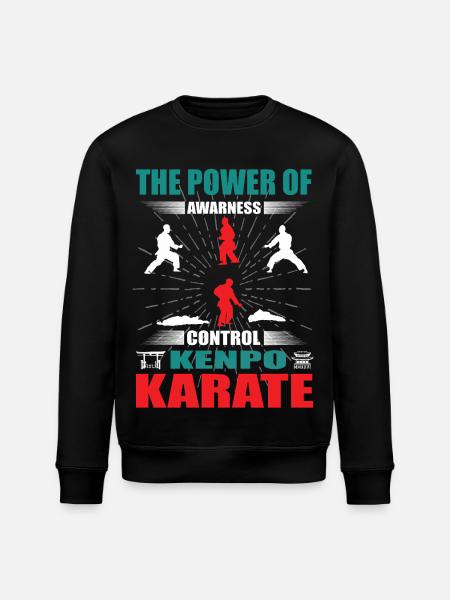 Kenpo Karate Zanshin Design - Stanley/Stella ROLLER Unisex Organic Sweatshirt - black