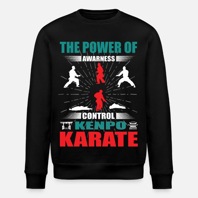 Kenpo Karaté Zanshin Design - Sweat bio ROLLER Stanley/Stella Unisexe - noir