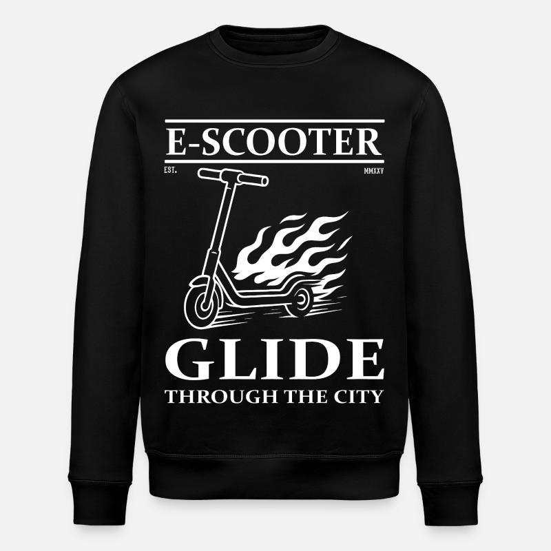 E-Scooter Design – Ride the Future - Stanley/Stella Unisex Bio-Sweatshirt ROLLER - Schwarz