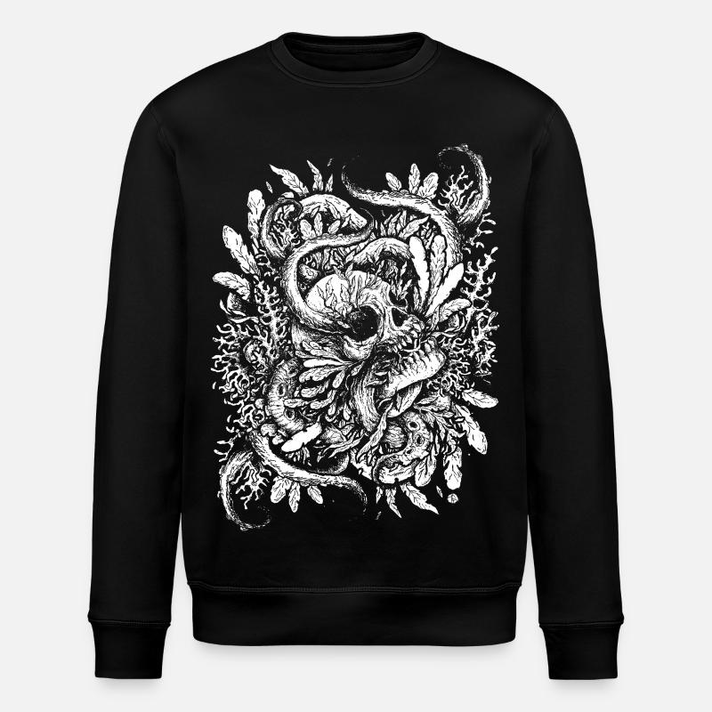 Der Ertrunkene Schädel - Stanley/Stella Unisex Bio-Sweatshirt ROLLER - Schwarz