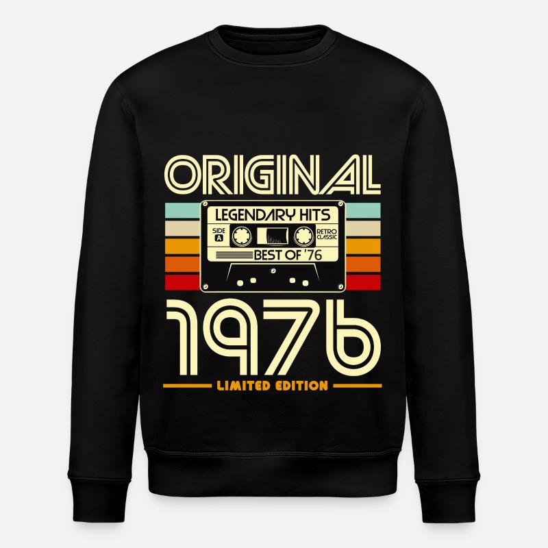 Original 1976 Retro Cassette - Sweat bio ROLLER Stanley/Stella Unisexe - noir