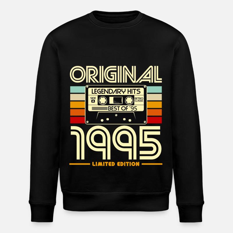 Originale Retro-Kassette von 1995 - Stanley/Stella Unisex Bio-Sweatshirt ROLLER - Schwarz
