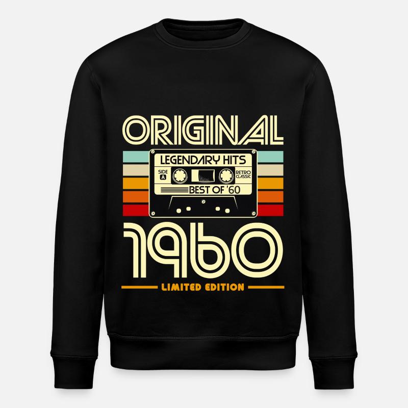 Original 1960 Limited Edition - Stanley/Stella ROLLER Unisex Organic Sweatshirt - black
