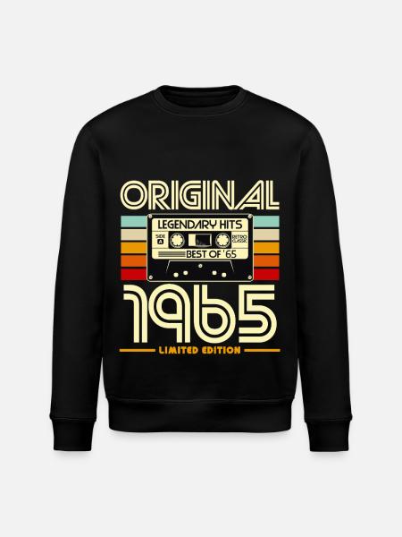 Original 1965 Limited Edition - Stanley/Stella ROLLER Unisex Organic Sweatshirt - black