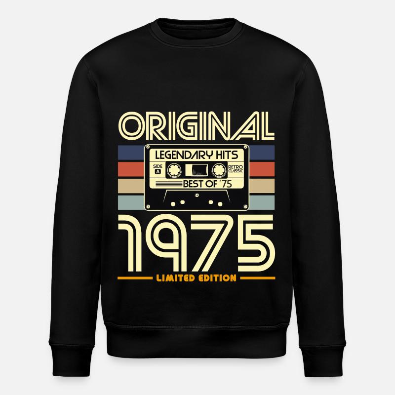 Cassette 1975 Edition Limitée - Sweat bio ROLLER Stanley/Stella Unisexe - noir