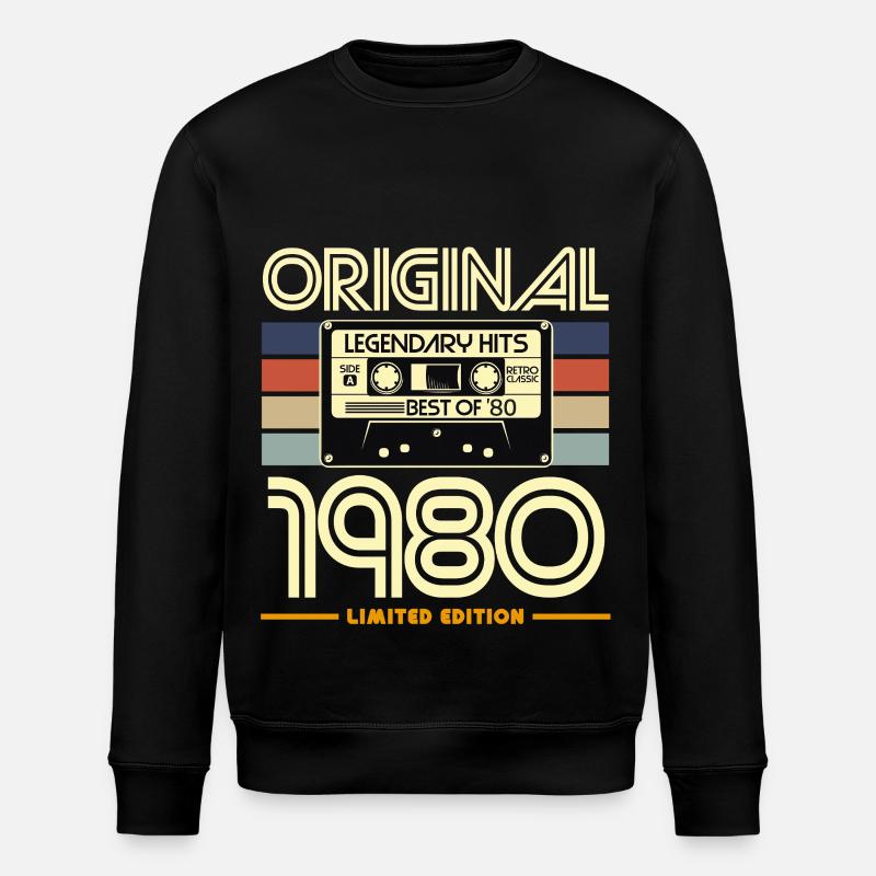 Original 1980 Edition limitée - Sweat bio ROLLER Stanley/Stella Unisexe - noir