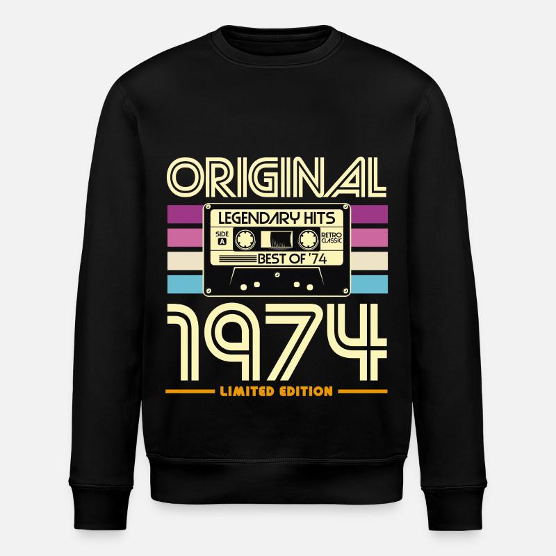 Original 1974 Cassette Retro Edition - Sweat bio ROLLER Stanley/Stella Unisexe - noir