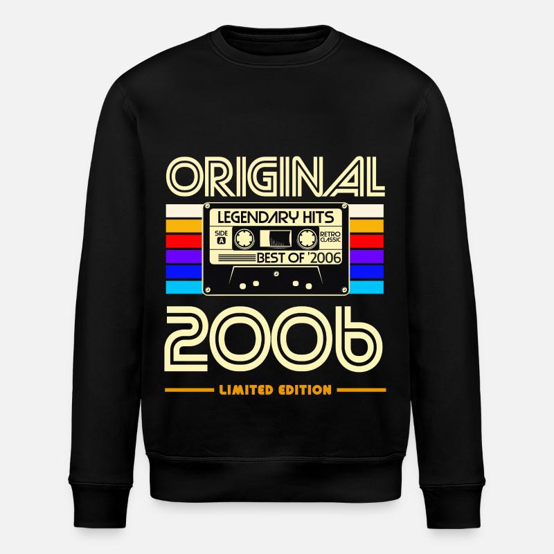 Original 2006 Retro Cassette - Sweat bio ROLLER Stanley/Stella Unisexe - noir