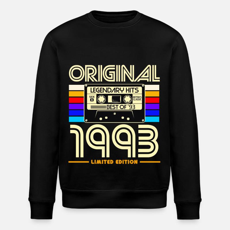 Original 1993 Limited Edition - Stanley/Stella ROLLER Unisex Organic Sweatshirt - black