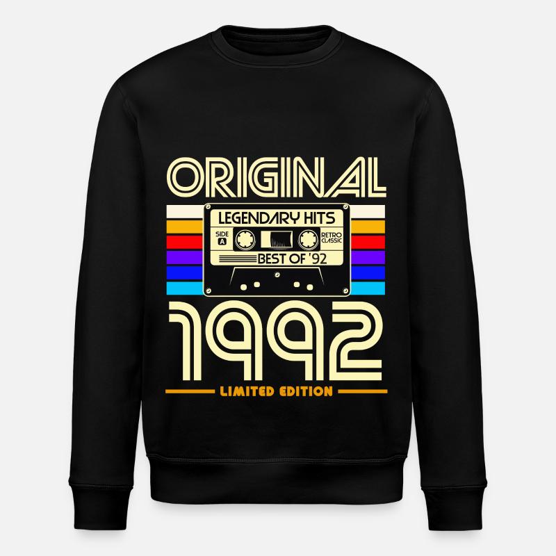 Original 1992 Legend Hits - Stanley/Stella ROLLER Unisex Organic Sweatshirt - black