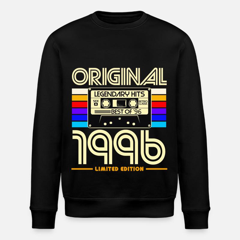 Originalkassette Retro von 1996 - Stanley/Stella Unisex Bio-Sweatshirt ROLLER - Schwarz