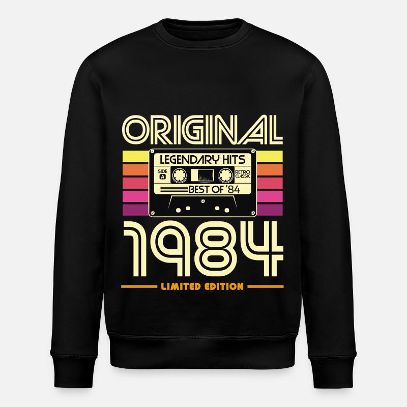 Originalkassette Retro von 1994 - Stanley/Stella Unisex Bio-Sweatshirt ROLLER - Schwarz