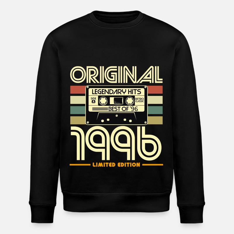 Originale Nostalgia-Kassette von 1996 - Stanley/Stella Unisex Bio-Sweatshirt ROLLER - Schwarz