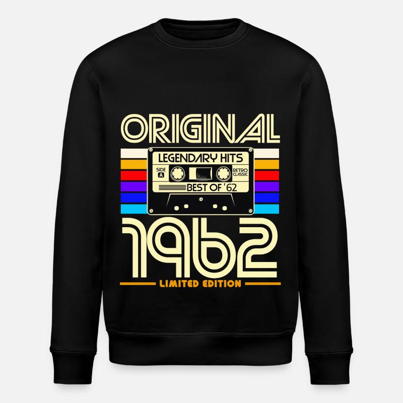 Originale limitierte Kassette von 1962 - Stanley/Stella Unisex Bio-Sweatshirt ROLLER - Schwarz