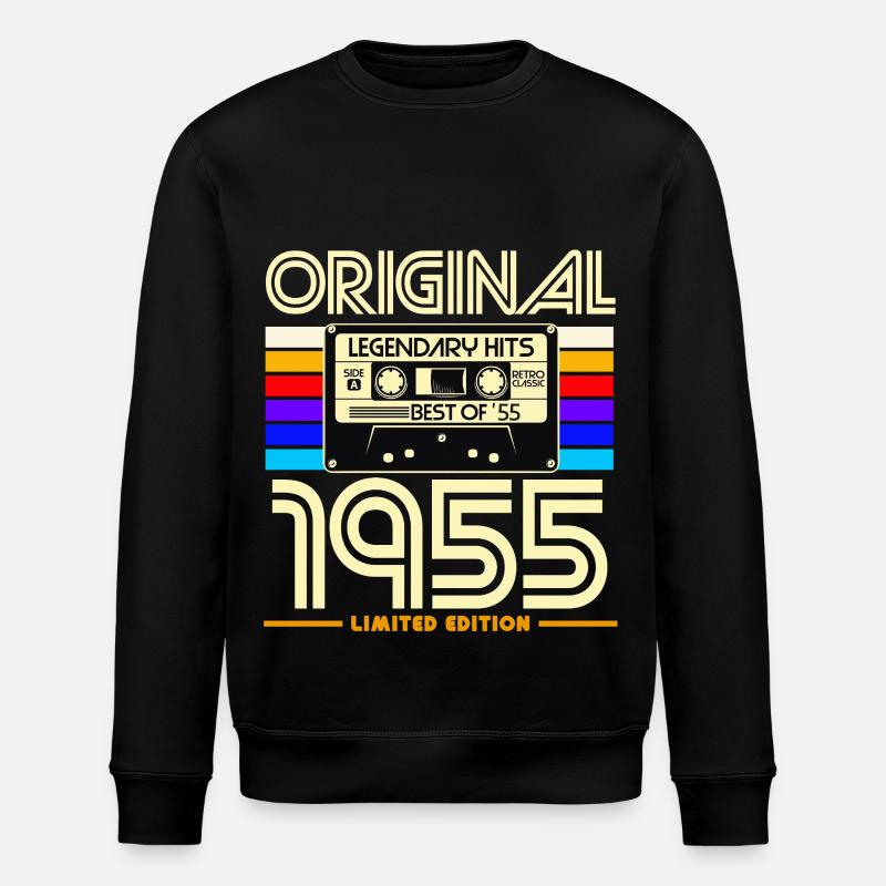 Original 1955 Retro Hits - Stanley/Stella ROLLER Unisex Organic Sweatshirt - black