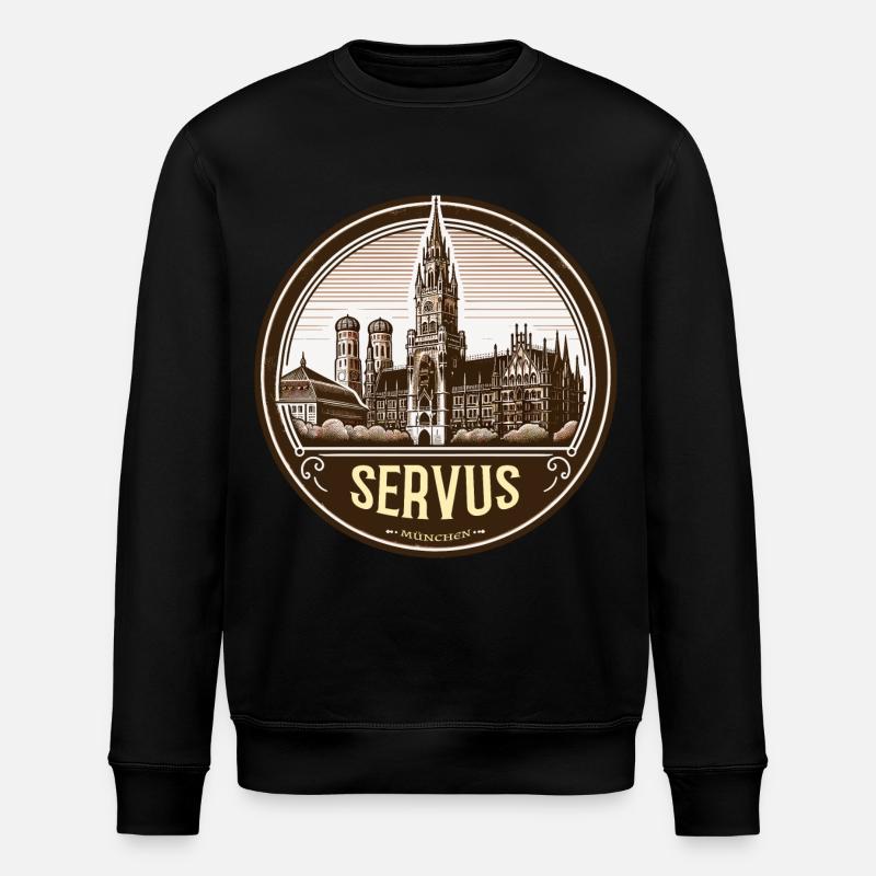 Servus Munich Logo - Sweat bio ROLLER Stanley/Stella Unisexe - noir