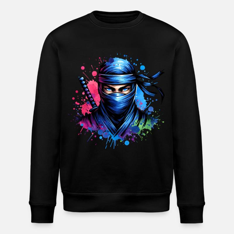 Ninja - Stanley/Stella Unisex Bio-Sweatshirt ROLLER - Schwarz