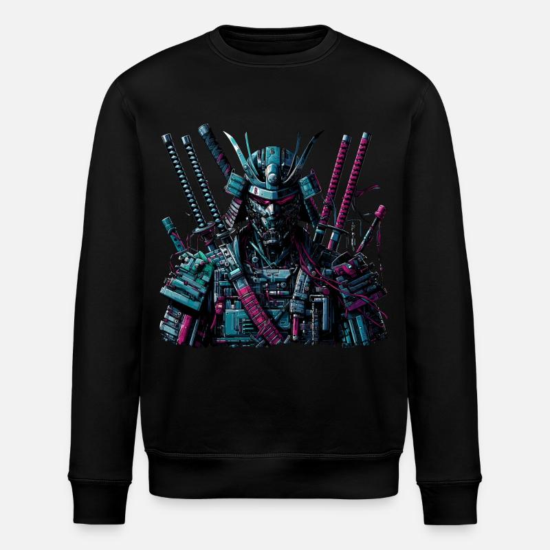 Cyborg Samurai - Stanley/Stella ROLLER Unisex Organic Sweatshirt - black