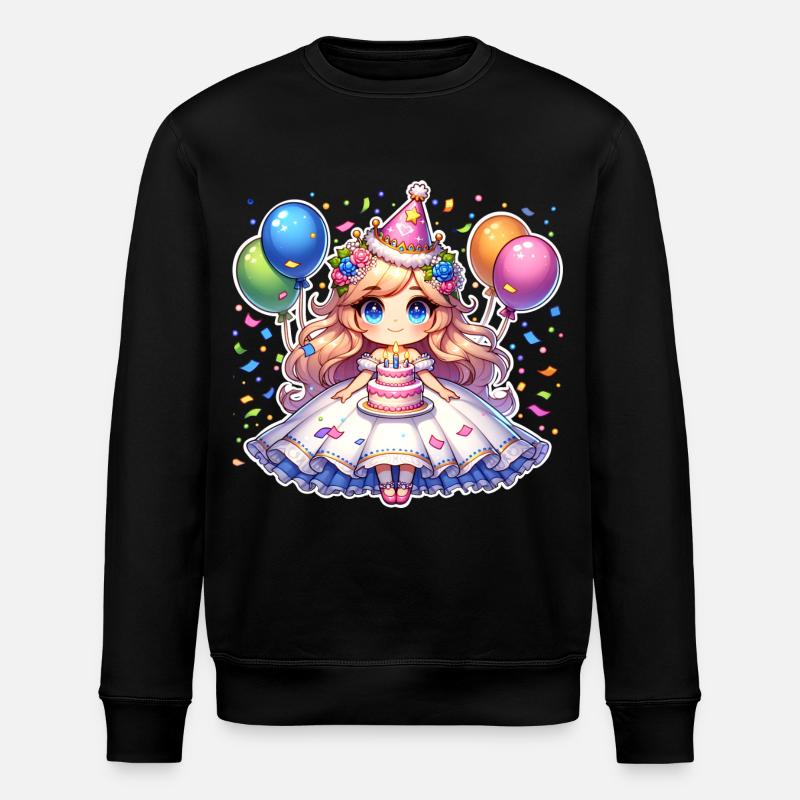 Anniversaire Princesse - Sweat bio ROLLER Stanley/Stella Unisexe - noir
