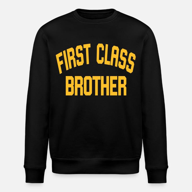 First Class Brother - Stanley/Stella Unisex Bio-Sweatshirt ROLLER - Schwarz