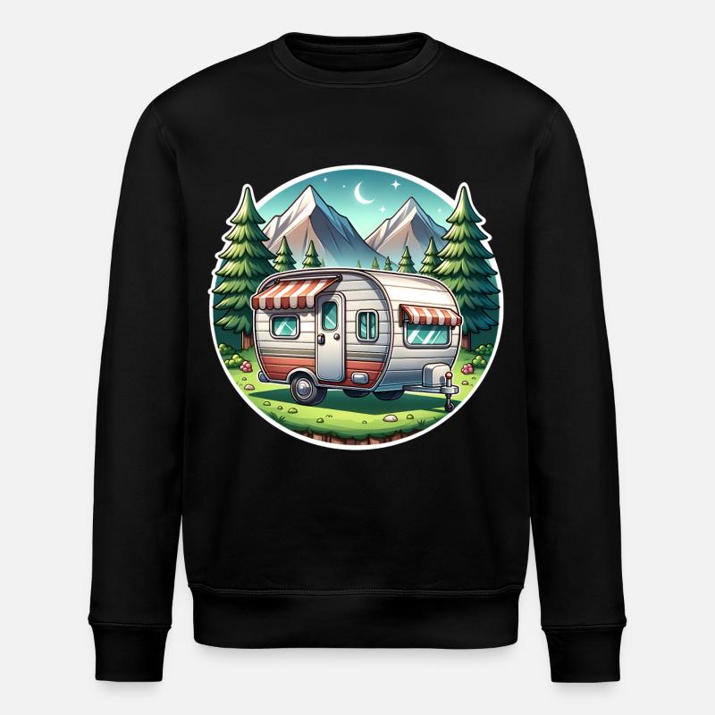 Camping camping-car caravane - Sweat bio ROLLER Stanley/Stella Unisexe - noir