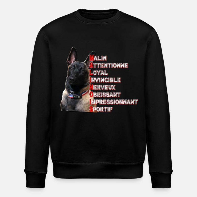 malinois - Sweat bio ROLLER Stanley/Stella Unisexe - noir