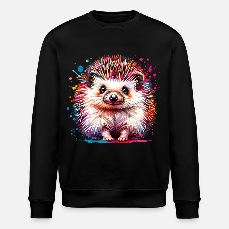 Hérisson - Sweat bio ROLLER Stanley/Stella Unisexe - noir