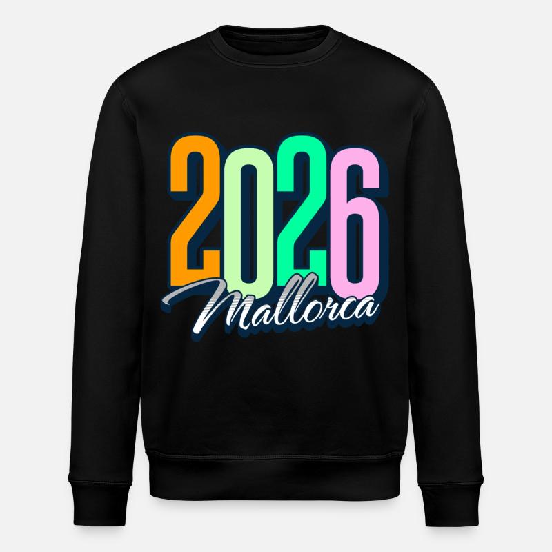 2026 Majorque - Sweat bio ROLLER Stanley/Stella Unisexe - noir