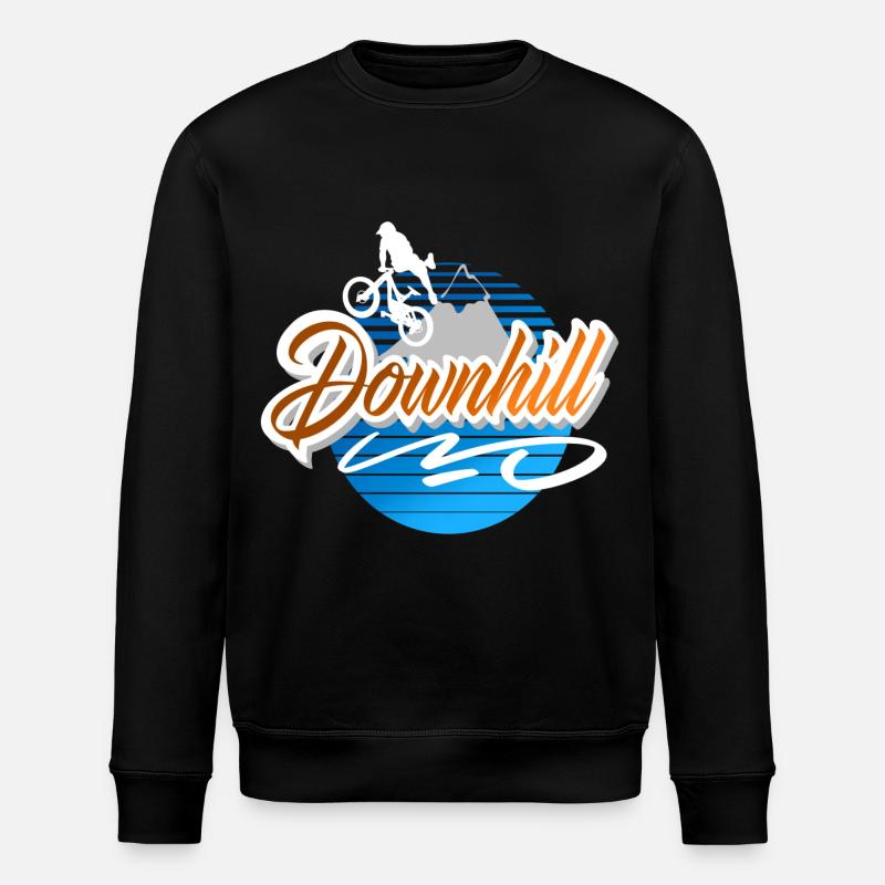 Downhill - Stanley/Stella ROLLER Unisex Organic Sweatshirt - black