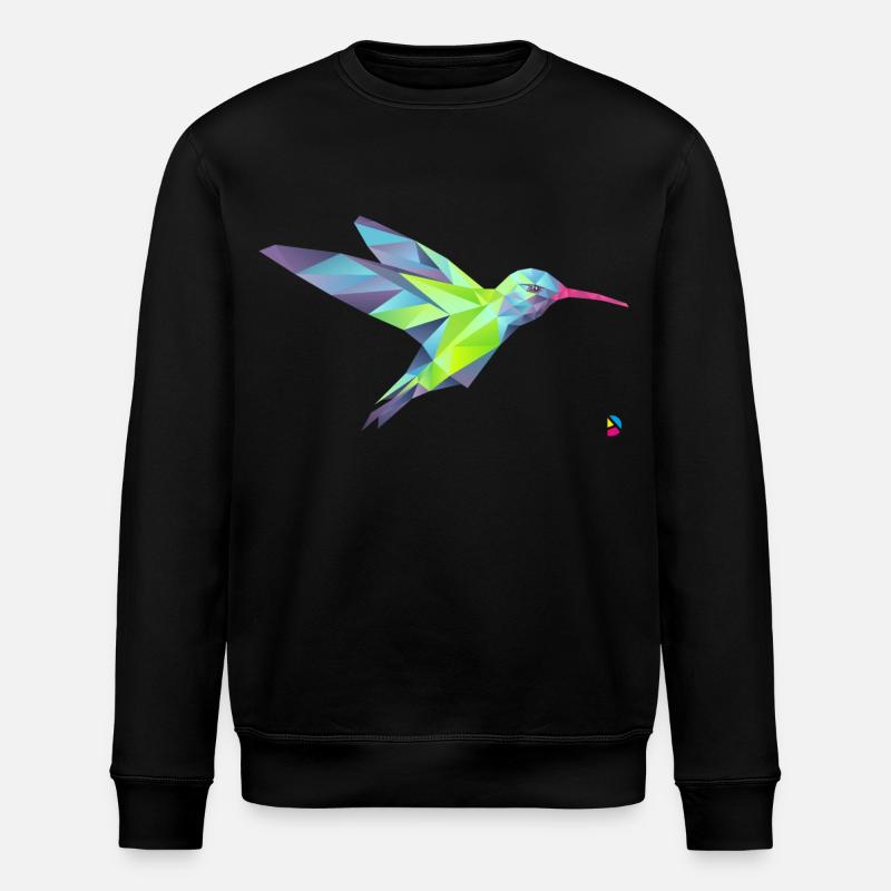 AD Geometric Hummingbird - Sweat bio ROLLER Stanley/Stella Unisexe - noir