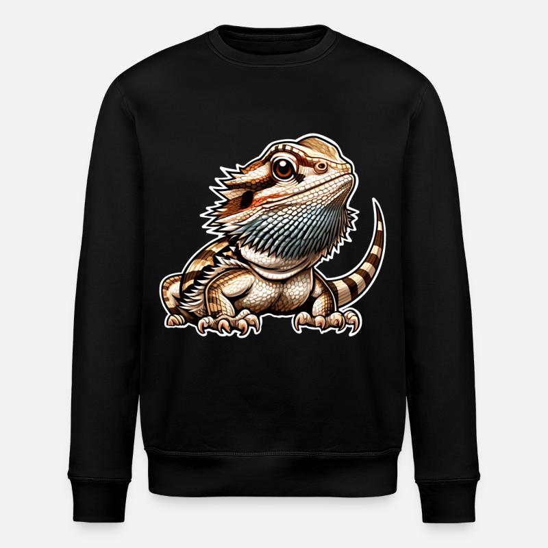 Bearded dragons - Stanley/Stella ROLLER Unisex Organic Sweatshirt - black