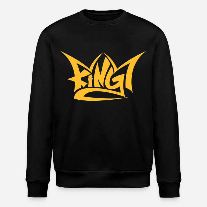 king - Stanley/Stella ROLLER Unisex Organic Sweatshirt - black